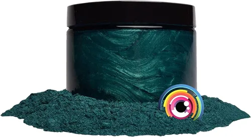 Vista 5 de 50 gr "Ocean Verde oscuro Mica pigmentos en polvo (Resina, pintura, Epoxy, Jabones, esmalte de uñas, Liquid Wraps)