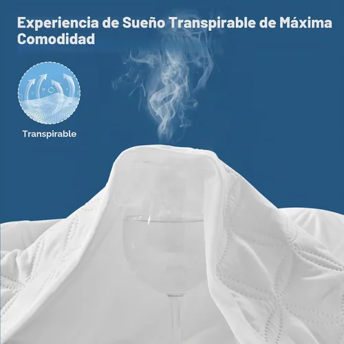 Vista 7 de BEDLORE Paquete de 2 protectores de colchón impermeables, tamaño individual, silencioso, con bolsillo profundo ajustado para 6 a 15 pulgadas Beige