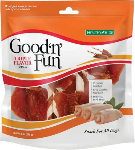 Vista 13 de Good 'N' Fun - Alitas de triple sabor para perros