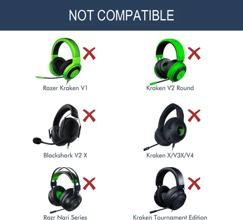 Vista 3 de Almohadillas de gel refrescante para Razer Kraken Pro V2 y Razer Kraken 7.1