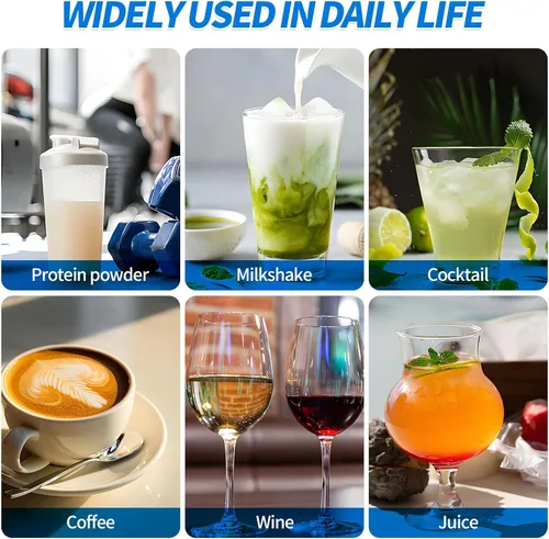 Vista 7 de 6 bolas agitadoras, bolas batidoras de alambre inoxidable 304 de gran tamaño para mezclar polvos, batidos de proteínas, bebidas, mezclador de vasos