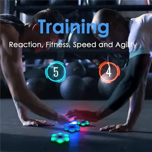 Vista 3 de Reaction Training Kit Smart Pods for Speed, Reaction Training Light System with App Exercises to Improve Speed Agility, Reflex, for Boxing, Sports