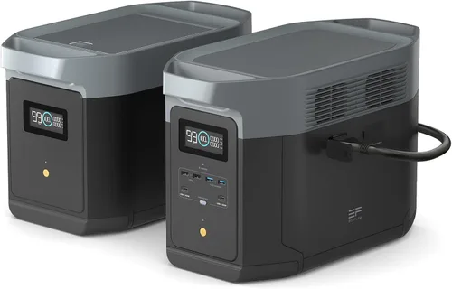 Vista 16 de EF ECOFLOW DELTA 2 Max Power Station Batería extra, batería LiFePO4 (LFP) de 2048 Wh, compatible con generadores DELTA 2 y DELTA Max 2000 y DELTA 2
