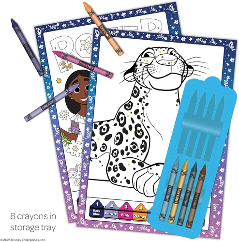 Vista 3 de Disney Encanto - Libro de 32 páginas para colorear y actividades con 8 crayones de tapa blanda 51726 Bendon
