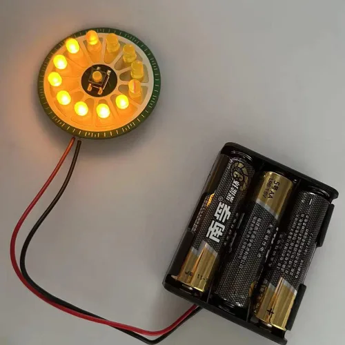 Vista 3 de Kit de práctica de soldadura, kit de proyecto electrónico, placa de circuito con estuche de batería para adultos principiantes, aprendizaje