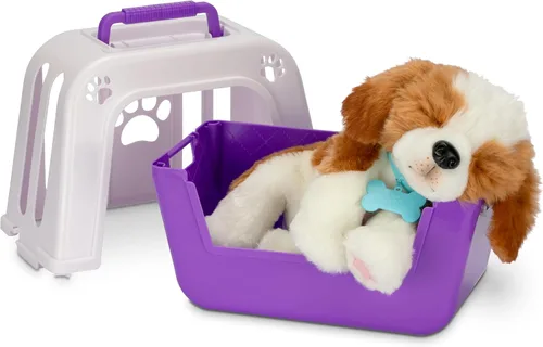 Vista 12 de Little Live Pets Mi cachorro realmente real Mini Aurora El Husky, juguete de peluche interactivo con cesta de exhibición, más de 20 sonidos