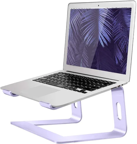 Vista 11 de Orionstar - Soporte portátil para laptop de aluminio, elevador de laptop compatible con Mac MacBook Air Pro de 10 a 15.6 pulgadas, soporte