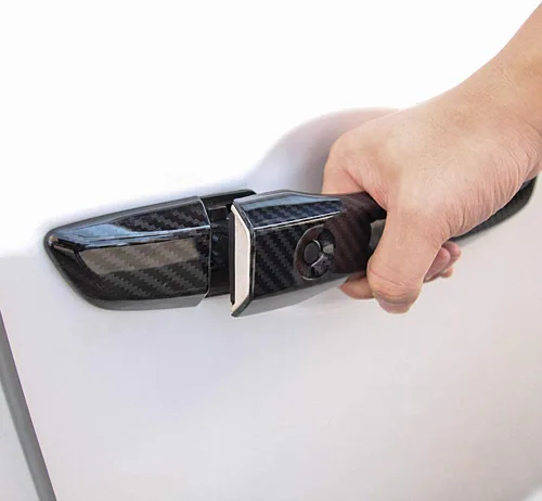 Vista 6 de AOKIO Cubierta de Manija de Puerta Exterior Trim para Honda Civic 10ª Generación Accesorios 2016 2017 2018 2019 2020 2021 con Orificio de Llave