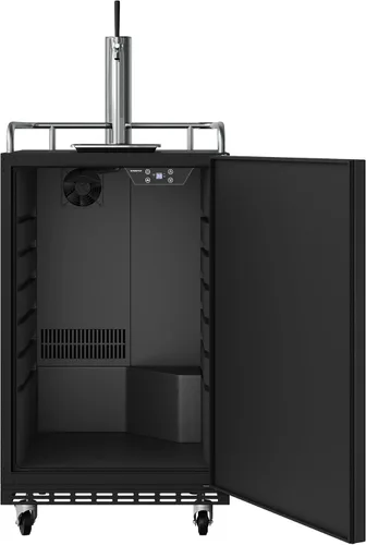 Vista 2 de EdgeStar BR7001BL Refrigerador de conversión Kegerator incorporado de tamaño completo Acero inoxidable negro