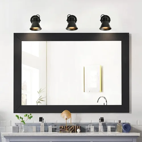 Vista 6 de KEESFU Iluminación de pista mini industrial para techo, luces de punto negras para interiores con cabezal de luz ajustable multidireccional, foco