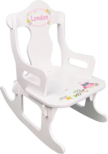 Vista 10 de My Bambino Mecedora personalizada de rompecabezas infantil (castillo de princesa rosa)