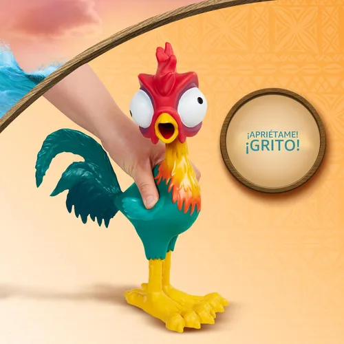 Vista 4 de Disney Moana Squeeze and Scream HeiHei - Figura de juguete