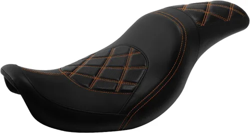 Vista 13 de TCT-MOTORPARTS Asiento de conductor y pasajero negro para Harley Dyna Wide Glide Fat Bob FXDF 2006-2017