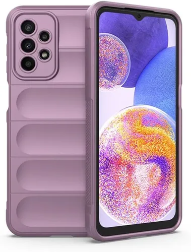Vista 12 de Aikukiki Funda para Galaxy A32 4G, diseño de rayas 3D de lujo, resistente, sensorial, suave, de silicona completa, a prueba de golpes, para niñas