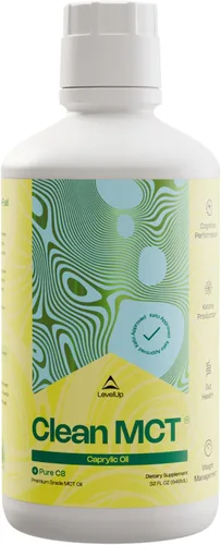 Vista 7 de LevelUp Aceite C8 MCT, ácido caprílico 100% puro (de coco) para energía limpia y enfoque, aceite MCT apto para dieta cetogénica para café, sin OMG
