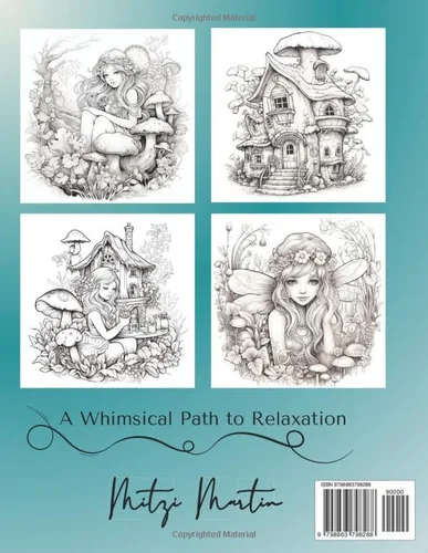 Vista 2 de Garden Fairies & Dreamy Dwellings A Whimsical Path to Relaxation