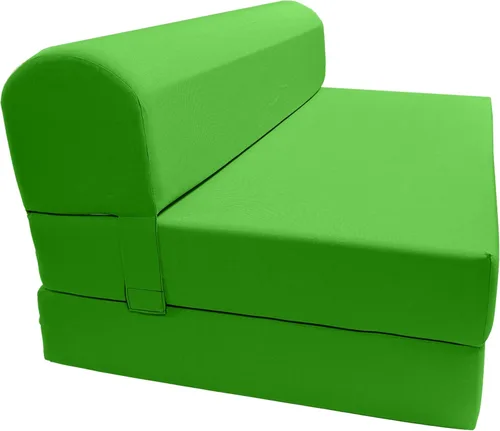 Vista 31 de D & D Futon Furniture Chair cama plegable de espuma, sofá de estudio, colchón de espuma doblado (6 x 36 x 70 pulgadas, azul real)