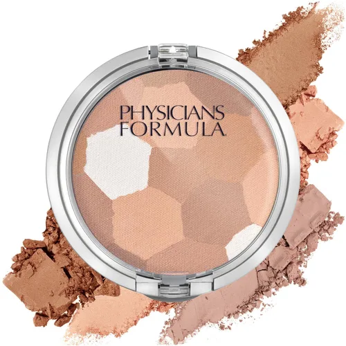 Physicians Formula - Paleta de polvo fijador multicolor, polvo compacto de acabado, cobertura natural, beige, probado por dermatólogos, clínicamente