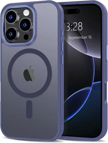 Vista 172 de Anuck - Funda magnética para iPhone 11 compatible con MagSafe, carcasa trasera mate translúcida dura, borde de TPU, delgada, resistente a impactos