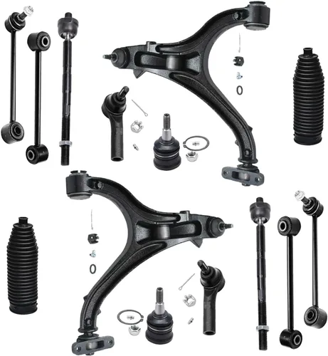 Vista 77 de Detroit Axle - Kit de suspensión frontal de 14 piezas para Honda Accord 08-12 2008 2009 2010 2011 2012, 4 brazos de control con rótulas + 4 barras
