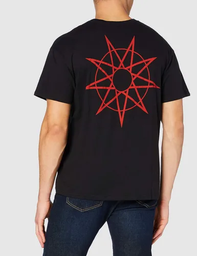 Vista 4 de Slipknot bloques de manga corta playera de los hombres, grande), color negro