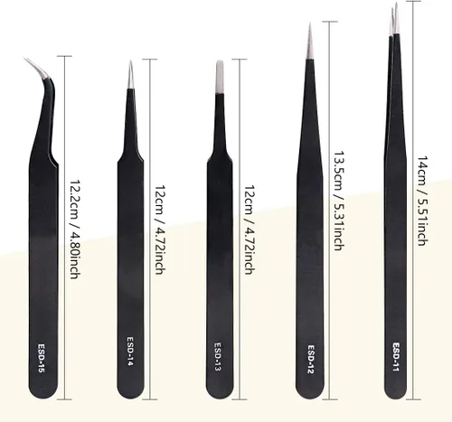 Vista 4 de Swpeet 26 piezas compatibles con Gundam Modeler Herramientas básicas con contenedor de plástico de servicio, kit profesional de repuesto