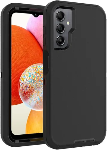 Vista 45 de Funda WOGROO para Galaxy Note 8, funda protectora resistente a caídas y golpes de grado pesado y resistente para Samsung Galaxy Note 8, Negro+Naranja