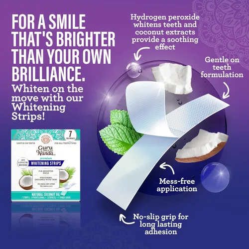 Vista 4 de Kit de Transformación Total de Sonrisa GuruNanda con Carbón Activado con Aceite de Coco y Menta para Oil Pulling, Enjuague Bucal Blanqueador