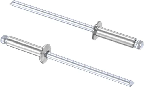 Vista 13 de uxcell Remaches ciegos 304 Acero Inoxidable 0.126 in Diámetro 0.197 in Longitud de Agarre Plata 100pcs