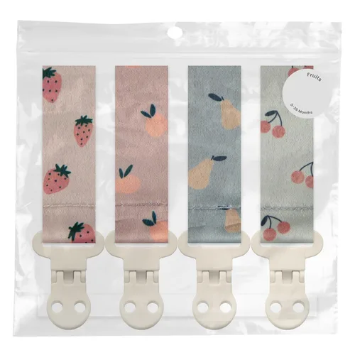 Vista 22 de Stadela - Juego de 4 clips para chupetes de bebé para niñas – Juego de regalo con flores modernas y neutrales estilo Boho (Allysa)