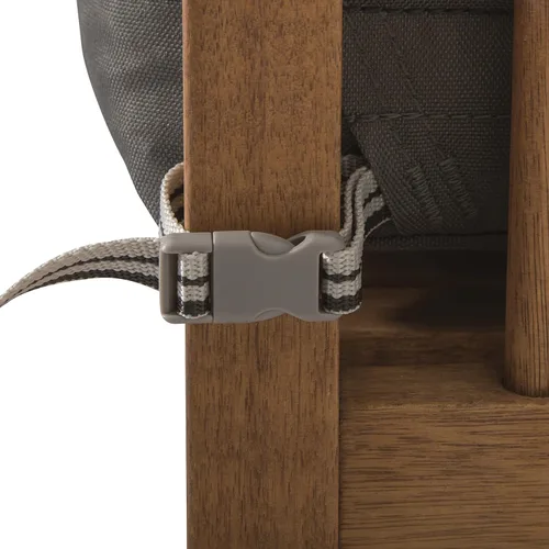 Vista 8 de Classic Accessories Ravenna Water -Funda antideslizante resistente de 21 x 19 x 5 pulgadas para cojines de patio, gris oscuro