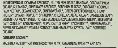 Vista 3 de Living Intentions cereal súper alimento, banana cáñamo, con Probióticos, 9 onzas