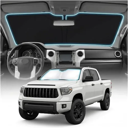 Vista 77 de Cubierta para parabrisas para BMW X1 E84 – Ajuste personalizado X1 E84 Accesorios 2016-2024 2025 Parasol plegable protección UV y escudo térmico