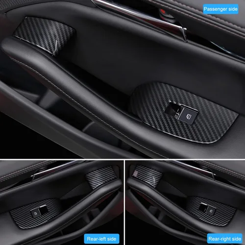 Vista 4 de Compatible con Mazda 3 CX-30 Accesorios 2026 2025 2024 2023 2022 2021 2020 Interior Deportivo del Automóvil Consola Central Reposabrazos Panel