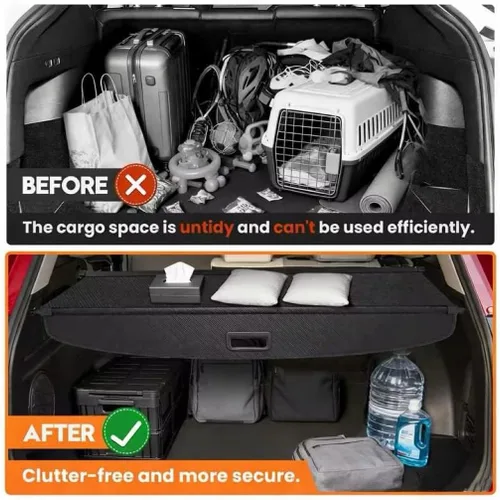 Vista 8 de Powerty Cubierta de Carga para Toyota RAV4 2019-2025 2026, Cubierta Retráctil de Maletero Cubierta de Privacidad Reemplazo para Accesorios Toyota