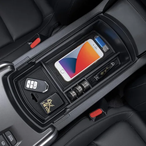 PIMCAR Organizador de consola central para Honda Accord 2018 2019 2020 2021 2022 ABS - Caja de inserto de reposabrazos de material plástico,