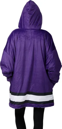 Vista 2 de FOCO Nfl Team Logo Reversible Oversized Sherpa Hoodie Sweatshirt Hoodeez