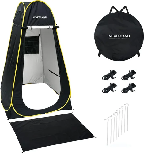 Vista 11 de NEVERLAND Pop up Privacy Shower Tent - Portable Changing Shower Tent, Dressing Room, Bathroom, Outdoor Rain Shelter for Camping, Hiking, Beach