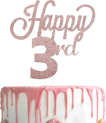 Vista 114 de LINGTEER - Decoración para pastel con texto "Happy Birthday 100", color negro