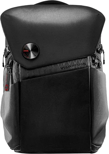 VSGO Mochila profesional para cámara de 25 L, impermeable, compartimento para laptop de 17.3 pulgadas, compatible con cámara Sony Canon, Nikon