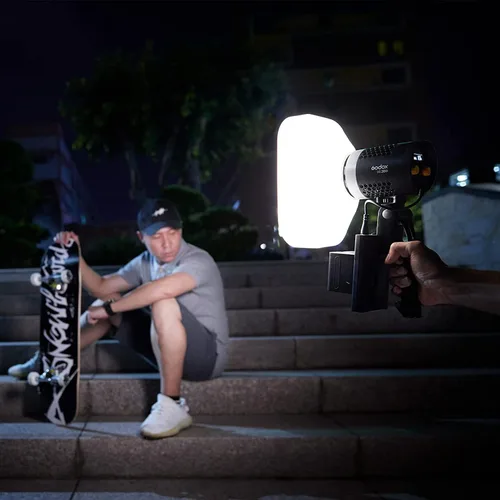 Vista 6 de GODOX ML-CS1625 Softbox Kit de cúpula de difusión con 3 adaptadores, difusor plegable para GodoxV1 Serie V1 ML30 ML60BI AD200PRO AD300PRO 400PRO V