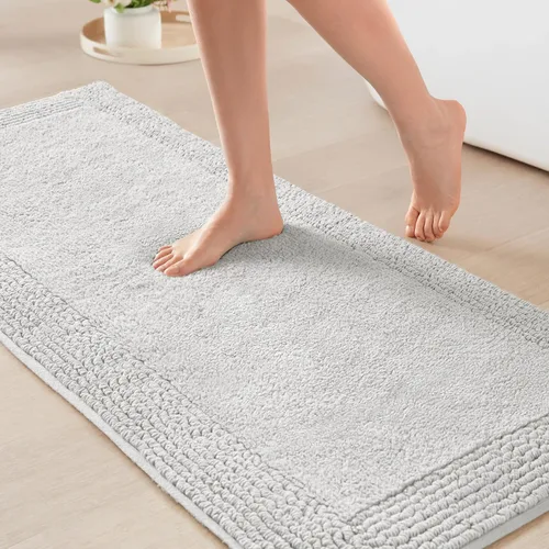 Vista 39 de Madison Park Esplendor - Alfombra reversible 100% algodón copetudo para baño de calidad hotelera de lujo con pelo medio, 3000 GSM, absorbente