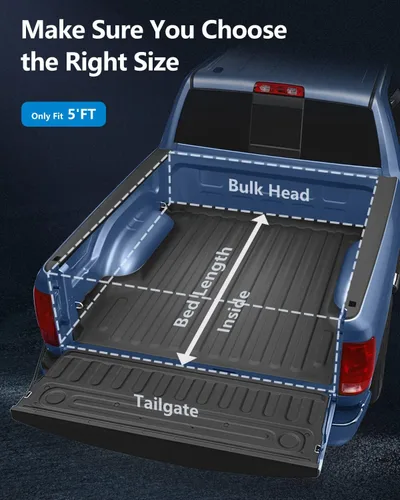 Vista 2 de Cubierta rígida de tres pliegues para cama de camión, compatible con Chevrolet Colorado 2015 16 17 19 20 2021, para GMC Canyon 2015-2019 Fleetside