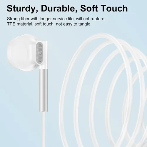 Vista 7 de Z Flip 7 FE 6 5 Auriculares con cable para Samsung Galaxy Z Fold 7 6 5 4 3 2 5G, Z Trifold, Tri Fold, Auriculares con cable USB C para A17 A56 A36