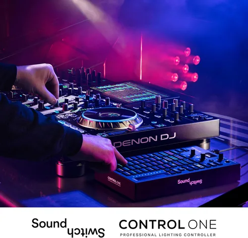 Vista 8 de SoundSwitch Control One - Controlador profesional de iluminación DMX para DJ con 3 meses de acceso al software SoundSwitch y soporte para luces DMX