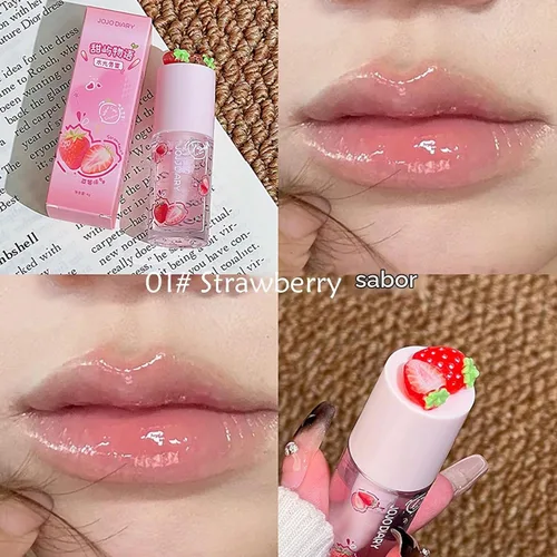 Vista 4 de Juego de 4 aceites hidratantes para brillo labial, brillo
