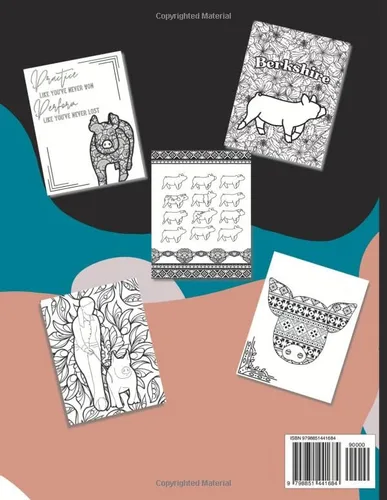 Vista 2 de Showpig Coloring Book Calming and Zen Coloring Book