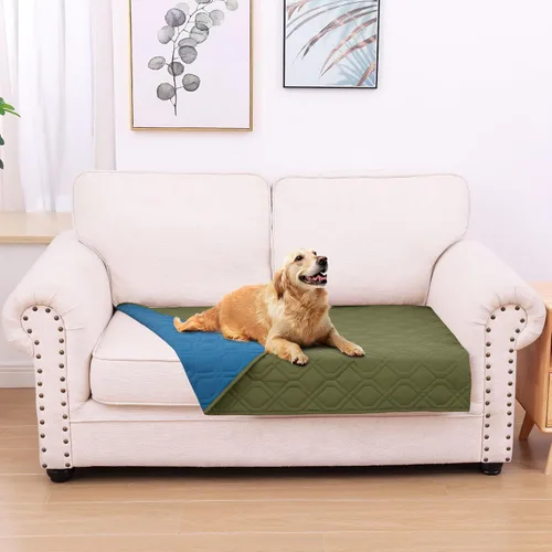 Vista 60 de hyha - Manta impermeable para cama de perro, mantas suaves para mascotas, funda impermeable para sofá para perros, fundas reversibles lavables