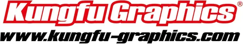 Vista 8 de Kungfu Graphics Kit de calcomanías para KLX 250S 2008 2009 2010 2011 2012 2013 2014 2015 2016 2017 2018 2019 2020 2021 2022, negro y verde