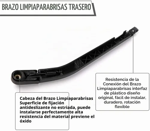 Vista 4 de Juego de tuercas de repuesto para Toyota 4Runner 2003-2009, conjunto de limpiaparabrisas trasero con cubierta de limpiaparabrisas trasero 852413531